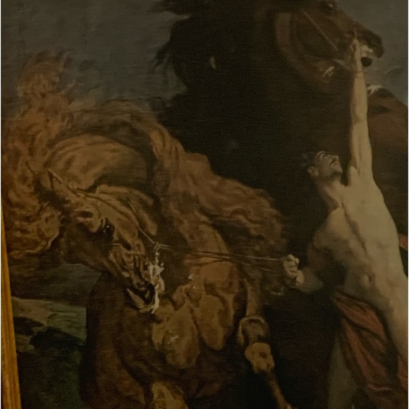 Framed “Automedon with the Horses of Achilles” - Picture 5 of 12